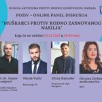 UNIGEM - Online panel diskusija "Muškarci protiv rodno zasnovanog nasilja"