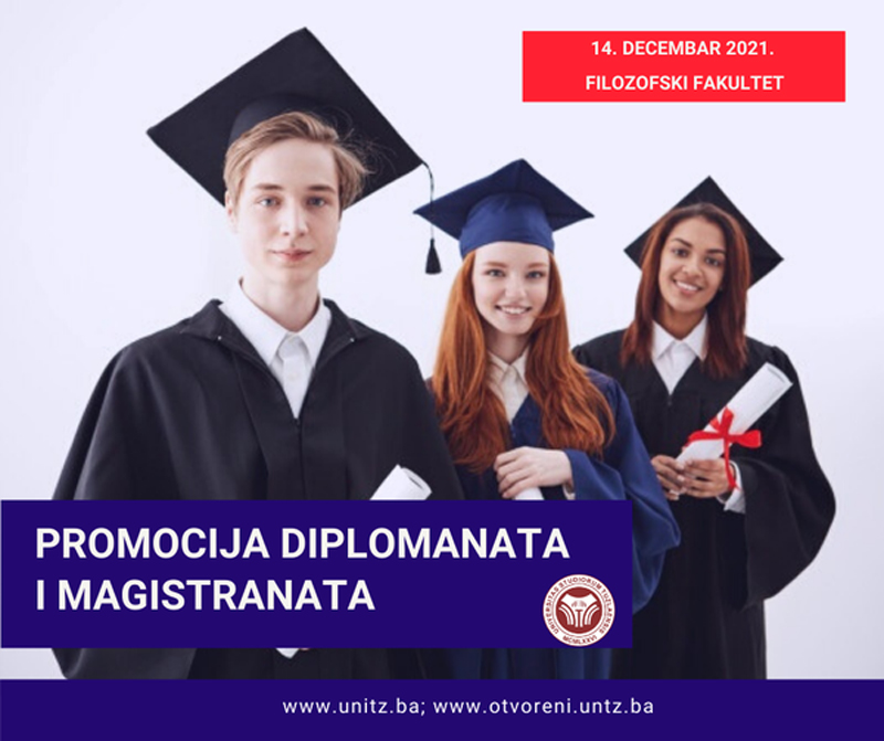 Univerzitet u Tuzli - Promocija diplomananta i magistranata Filozofskog fakulteta