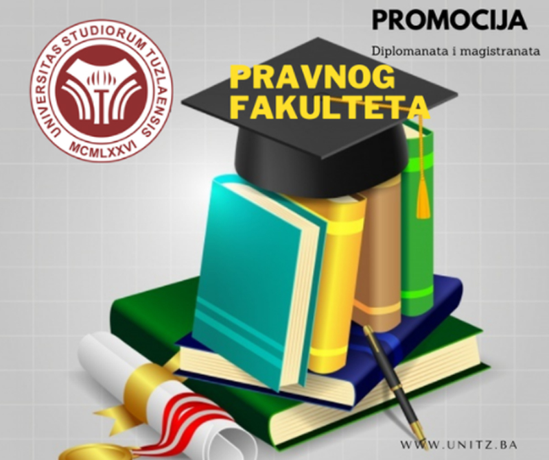 Univerzitet u Tuzli - Promocija diplomanata i magistranata Pravnog fakulteta