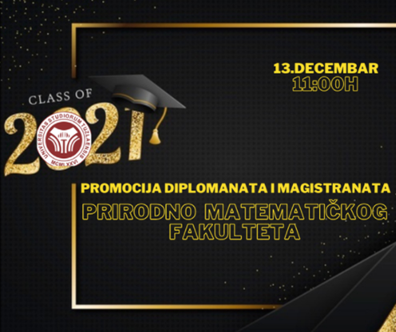 Univerzitet u Tuzli - Promocija diplomanata i magistranata Prirodno-matematičkog fakulteta