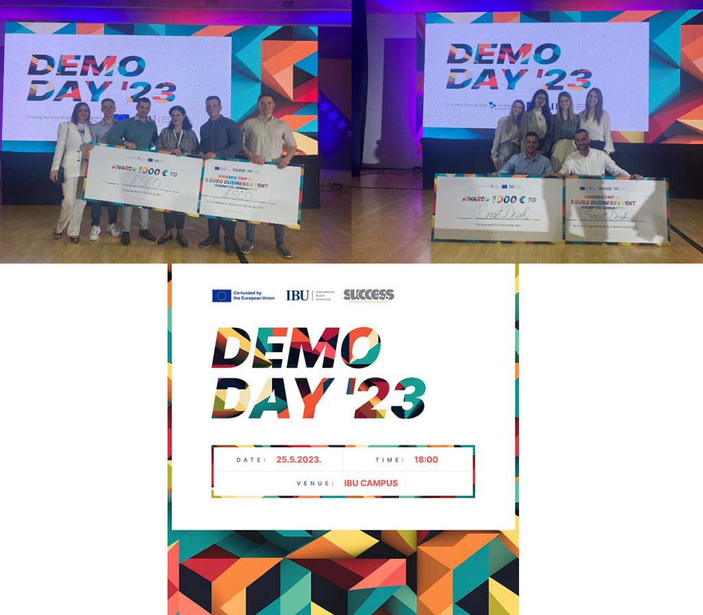 Univerzitet u Tuzli - SUCCESS Startup takmičenje i DEMO DAY 22-25.05.2023.g., na Internacionalnom Burč univerzitetu Sarajevo