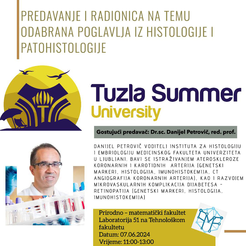 LJUT 2024 - Poziv na predavanje i radionicu "Odabrana poglavlja iz histologije i patohistologije"